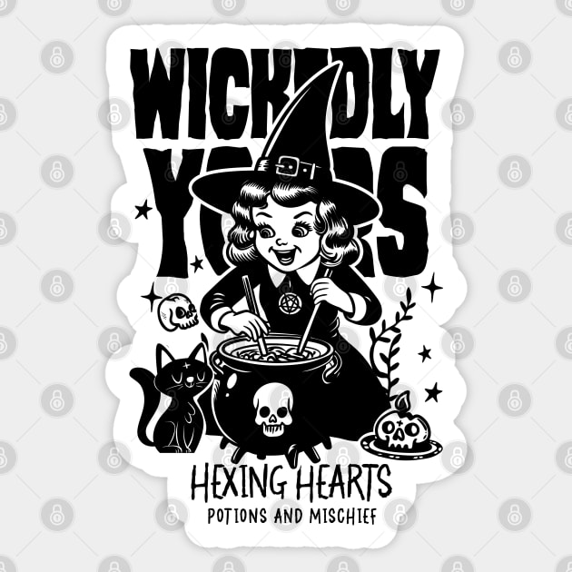 WICKEDLY YOURS Sticker by artslaves